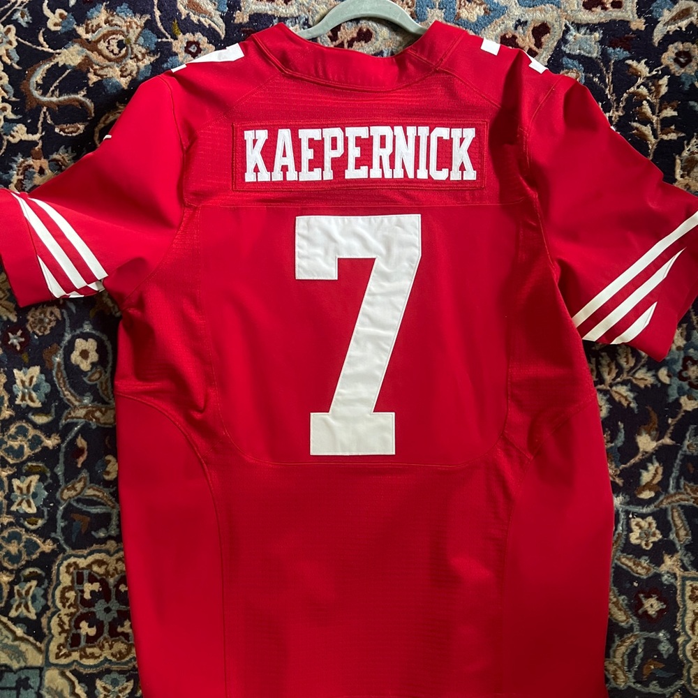 49ers red Kaepernick Jersey size 48